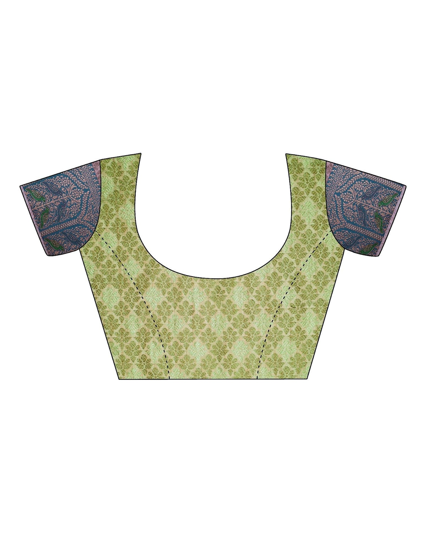 Pista Green Banarasi Silk Saree | Leemboodi