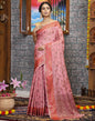 Pink Banarasi Silk Saree | Leemboodi