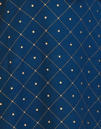 Favourable Navy Blue Coloured Foil Printed Rayon Kurti | Sudathi