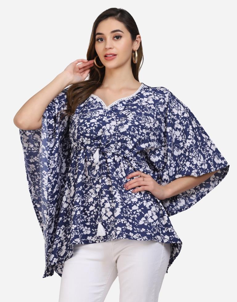 Blue Printed Top | Sudathi