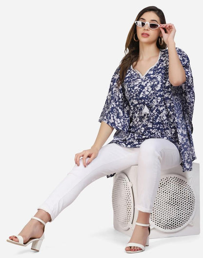 Blue Printed Top | Sudathi