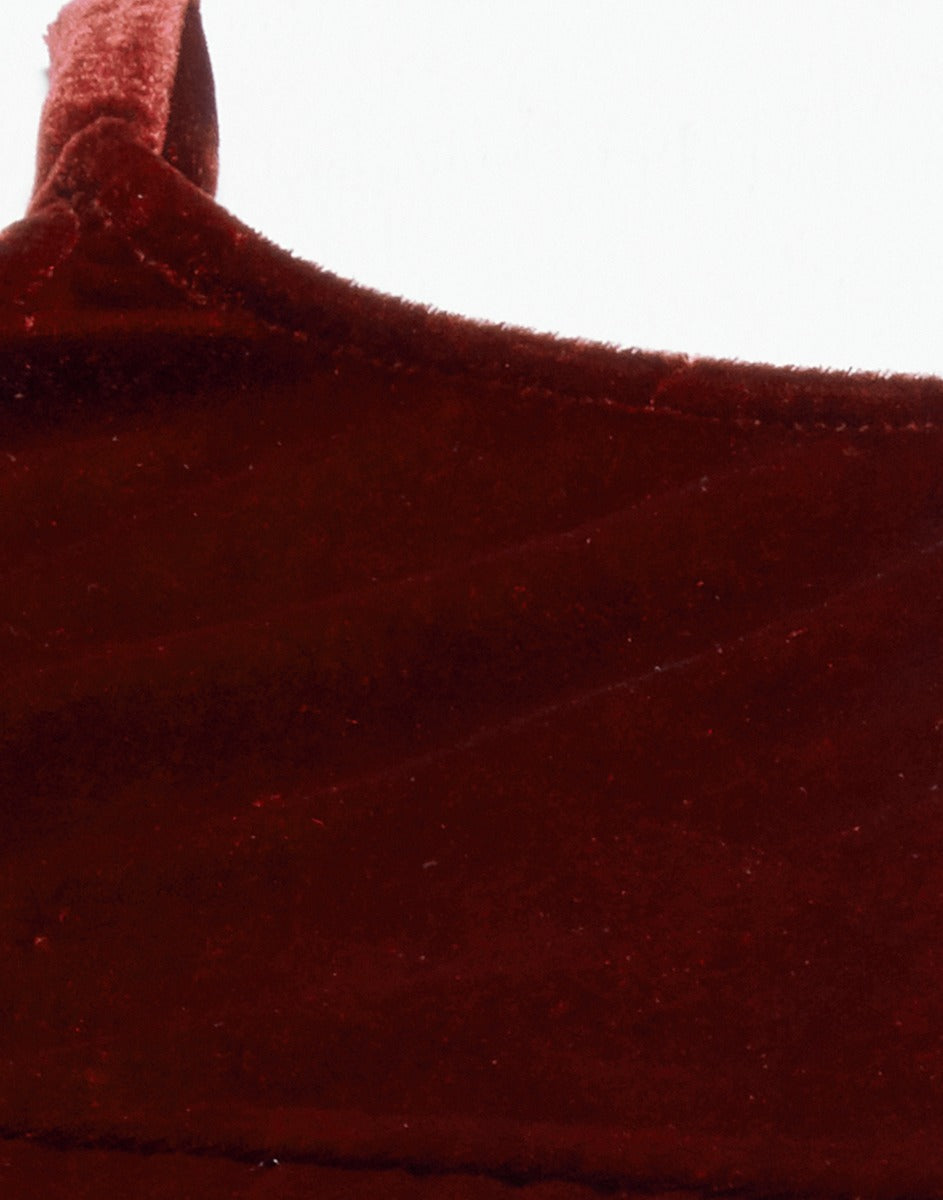 Maroon Velvet Short Dress | Sudathi