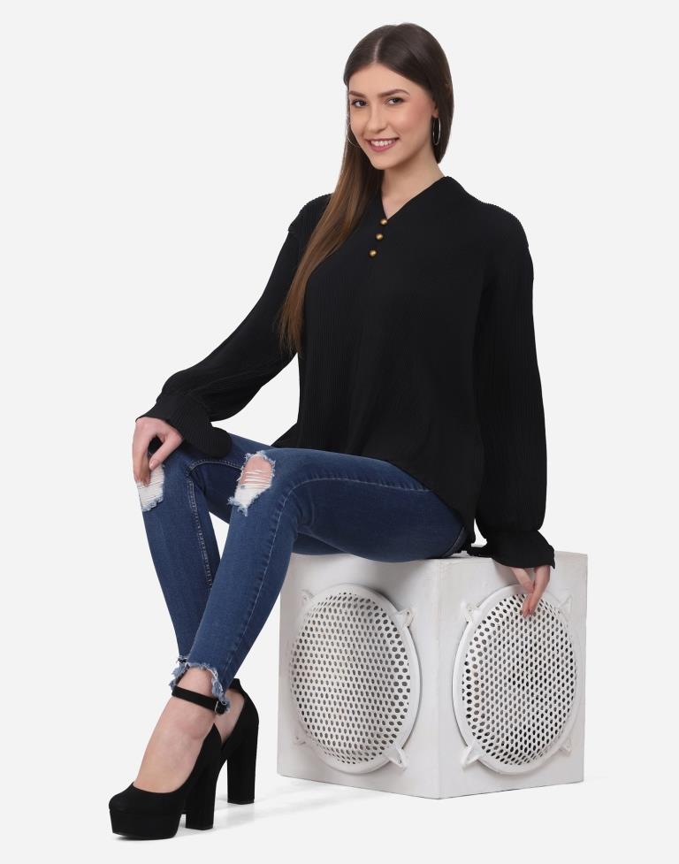 Black Solid Top | Sudathi