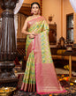 Dark Green Banarasi Silk Saree | Leemboodi