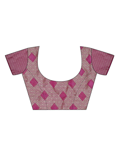 Pink Banarasi Silk Saree | Leemboodi