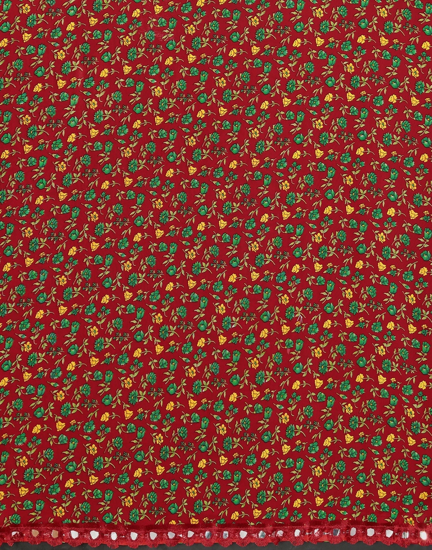 Maroon Printed Saree | Sudathi