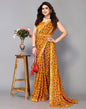 Orange Printed Saree | Sudathi