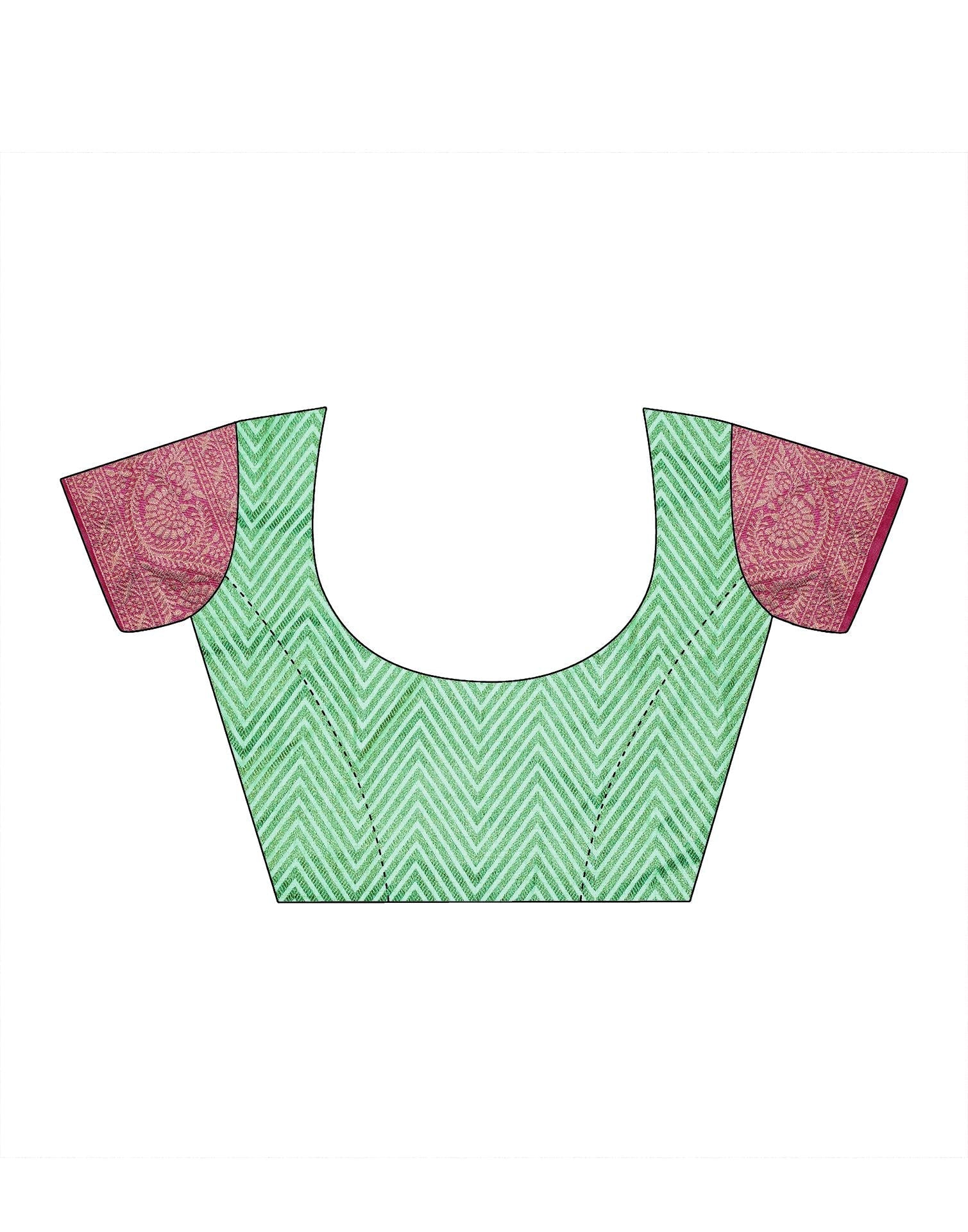 Green Banarasi Silk Saree | Leemboodi