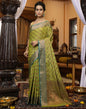 Green Banarasi Silk Saree | Leemboodi