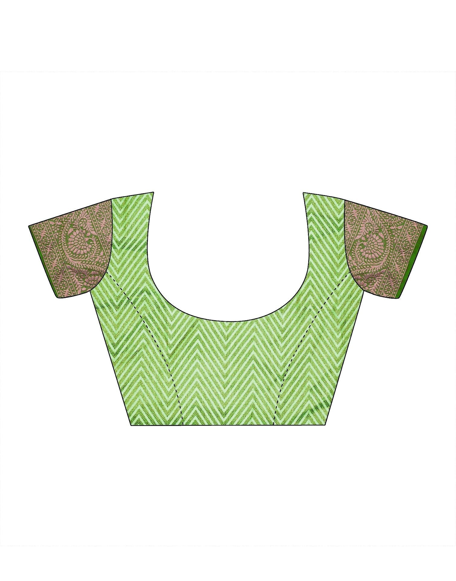 Green Banarasi Silk Saree | Leemboodi