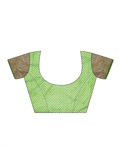 Green Banarasi Silk Saree | Leemboodi