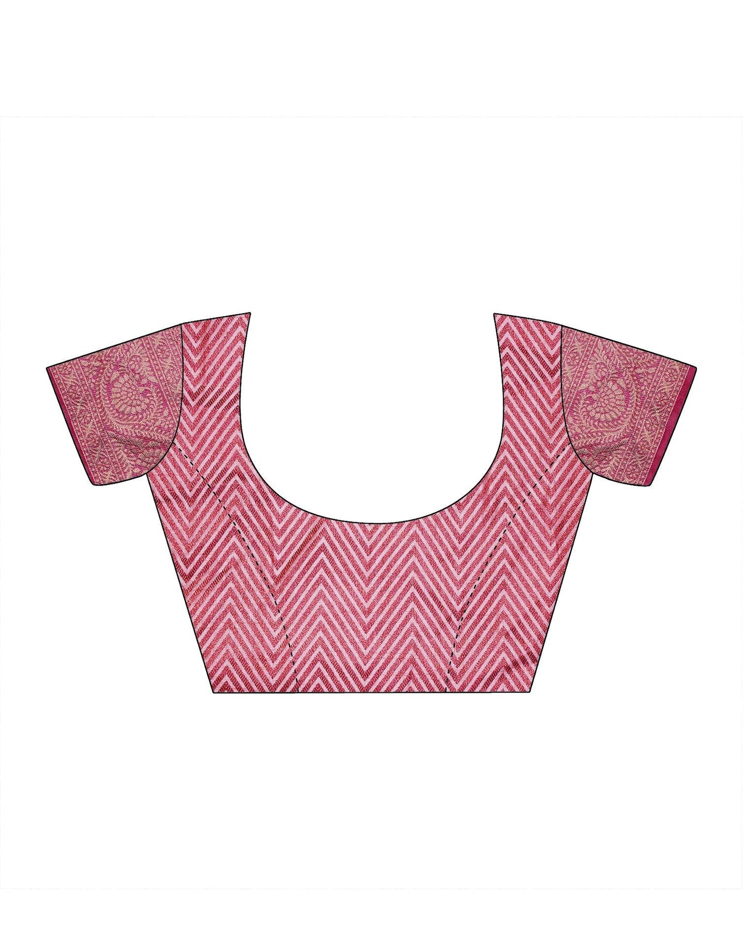 Pink Banarasi Silk Saree | Leemboodi