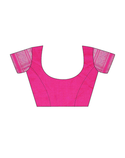 Pink Banarasi Silk Saree | Leemboodi