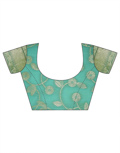 Light Green Banarasi Silk Saree | Leemboodi