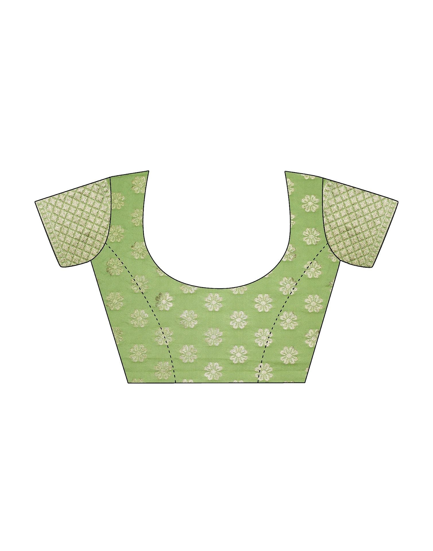 Light Green Banarasi Silk Saree | Leemboodi