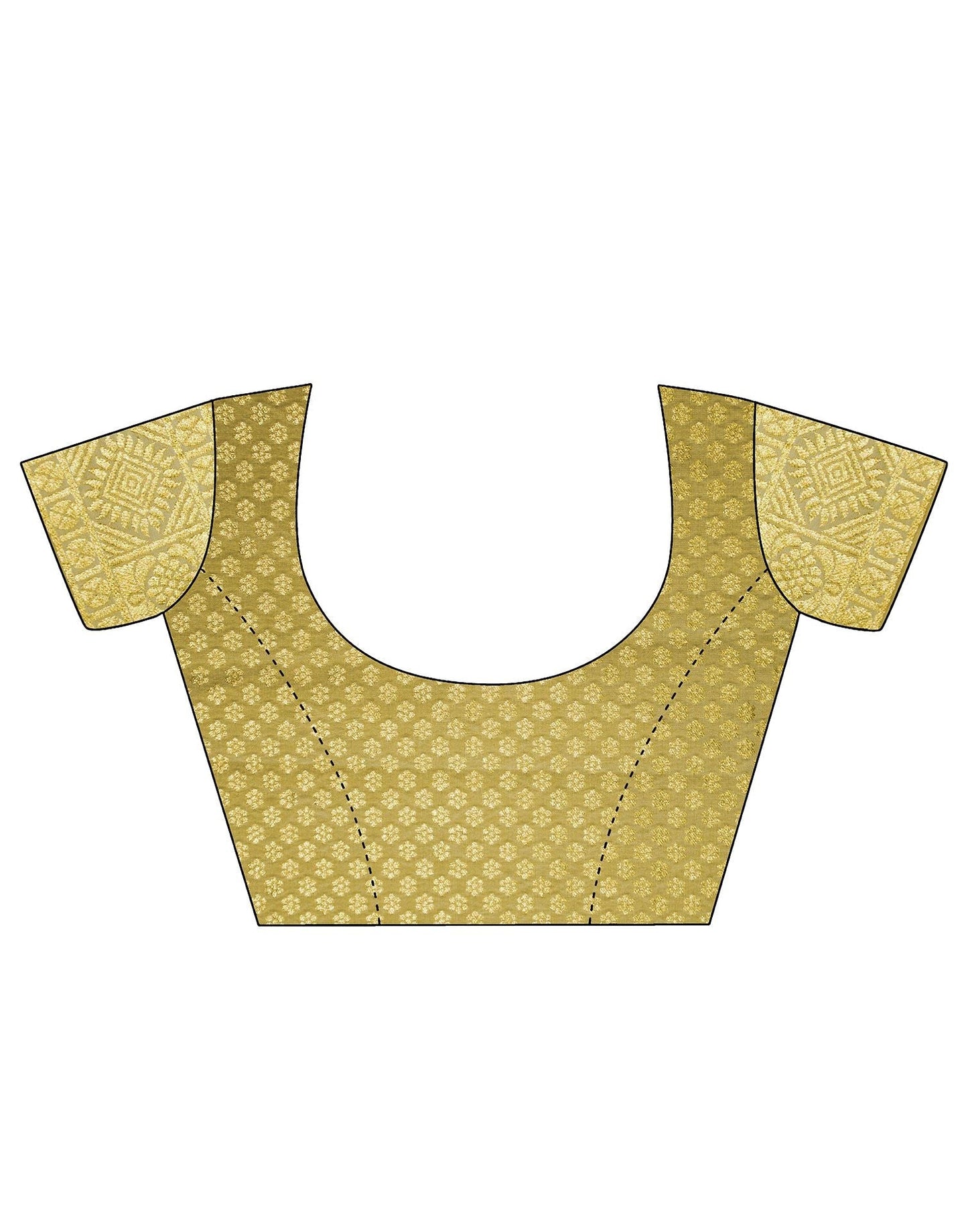 Yellow Banarasi Silk Saree | Leemboodi