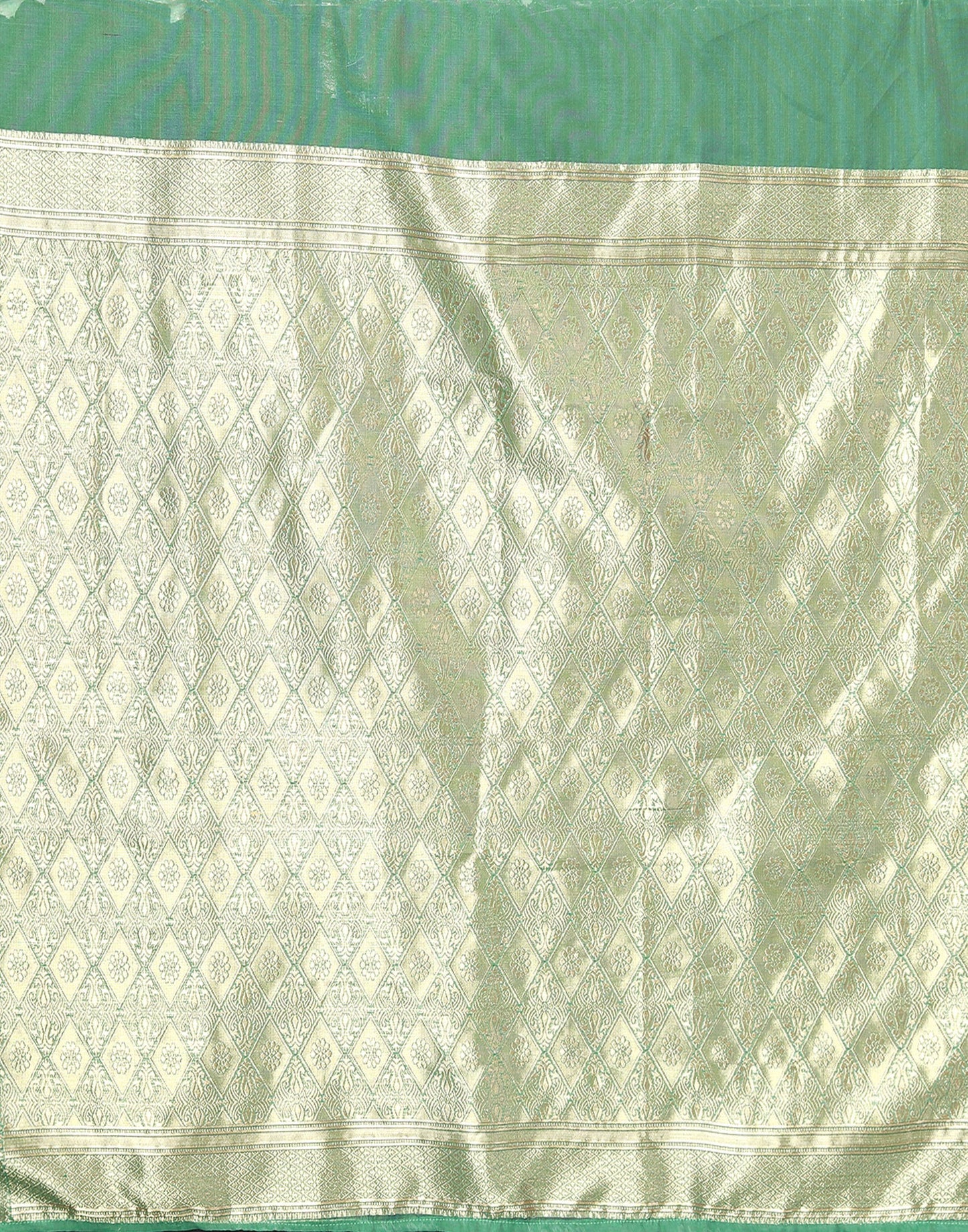 Green Cotton Weaving Saree