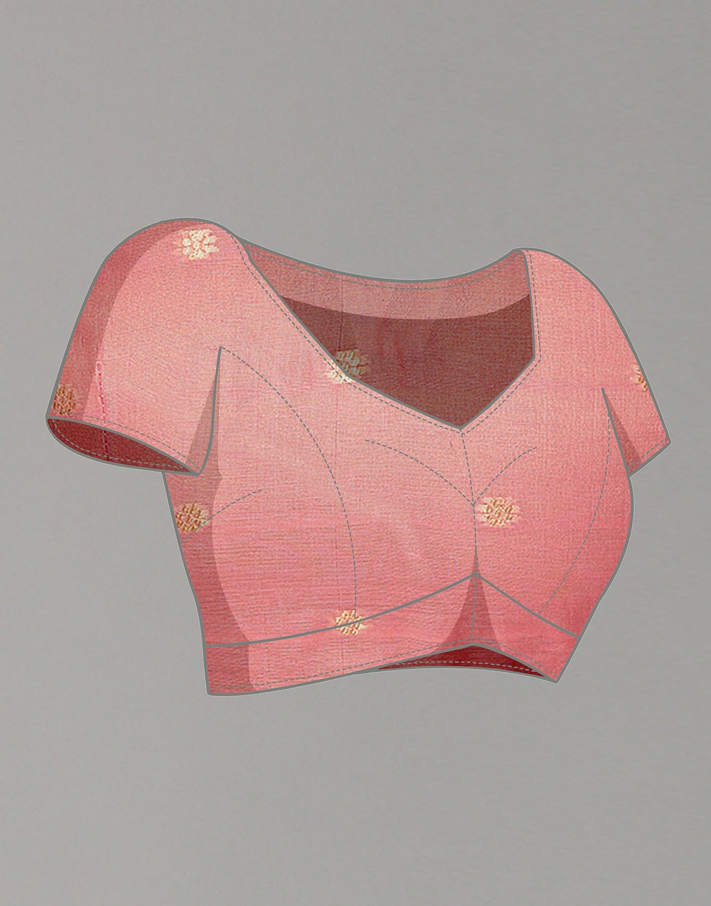 Light Pink Cotton Weaving Saree