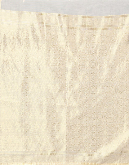 White Cotton Weaving Saree