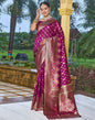 Magenta Silk Weaving Saree