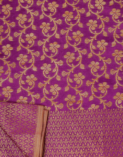 Wine Banarasi Silk Saree | Sudathi