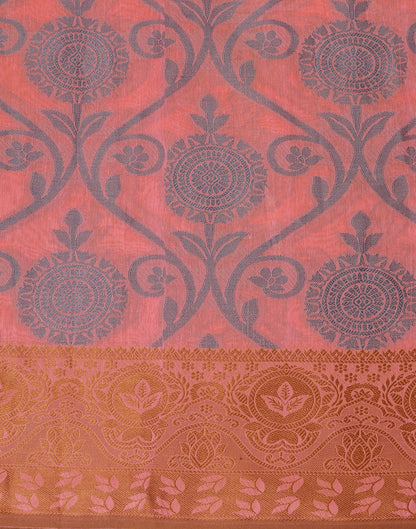 Light Pink Silk Weaving Saree