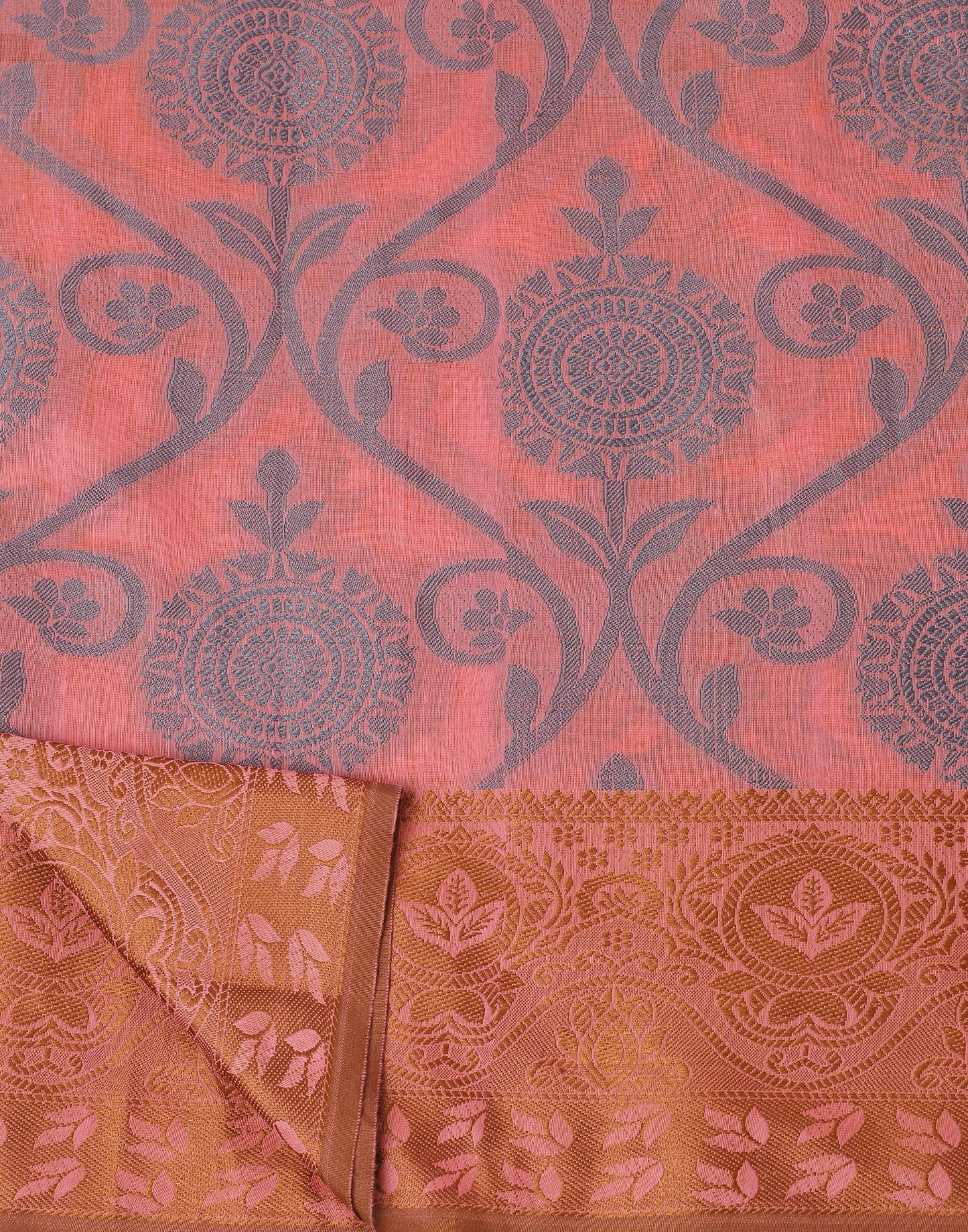 Light Pink Silk Weaving Saree