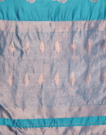Blue Silk Weaving Saree