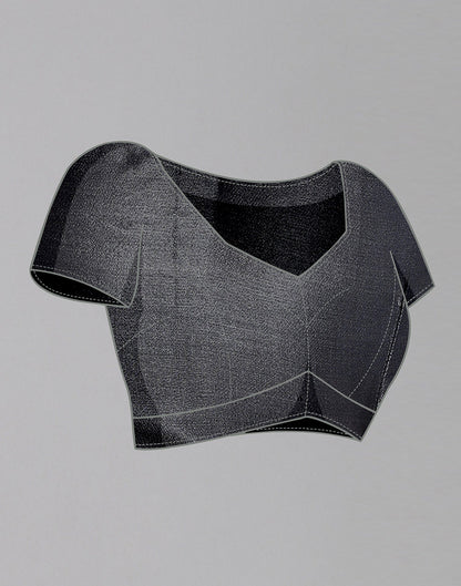 Grey Banarasi Silk Saree | Leemboodi