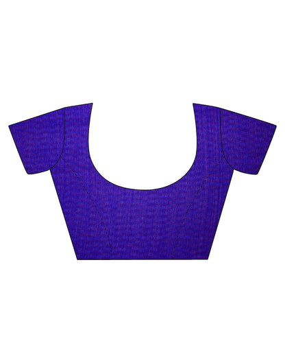 Navy Blue Printed Chiffon Saree | Leemboodi