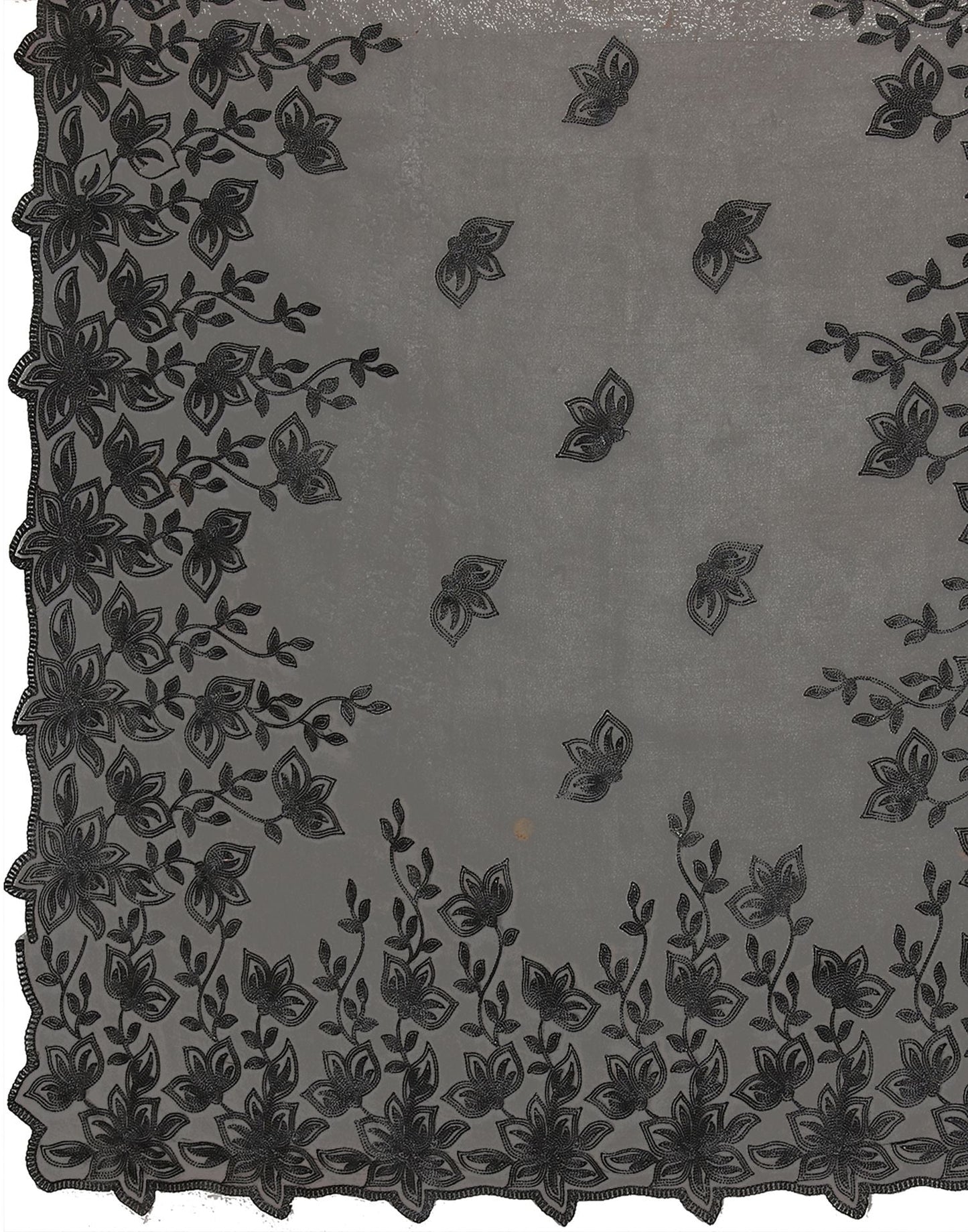 Black Organza Saree | Leemboodi