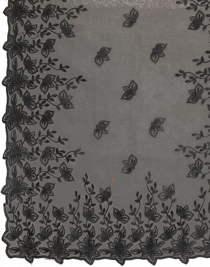 Black Organza Saree | Leemboodi