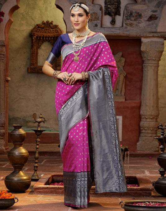 Pink Silk Saree | Sudathi