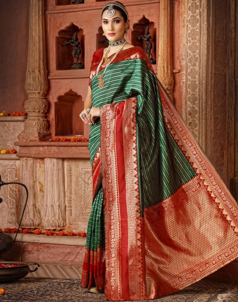 Green Silk Saree | Sudathi