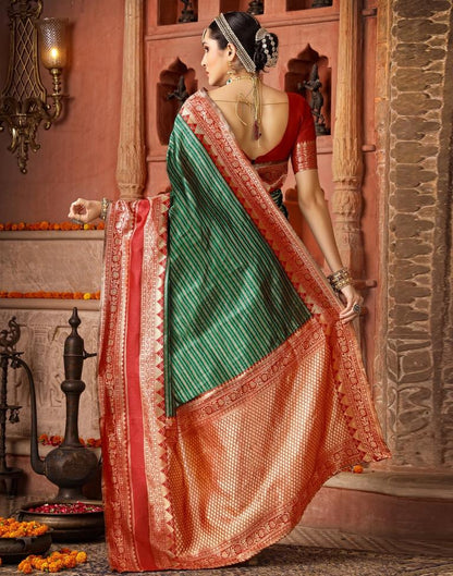 Green Silk Saree | Sudathi