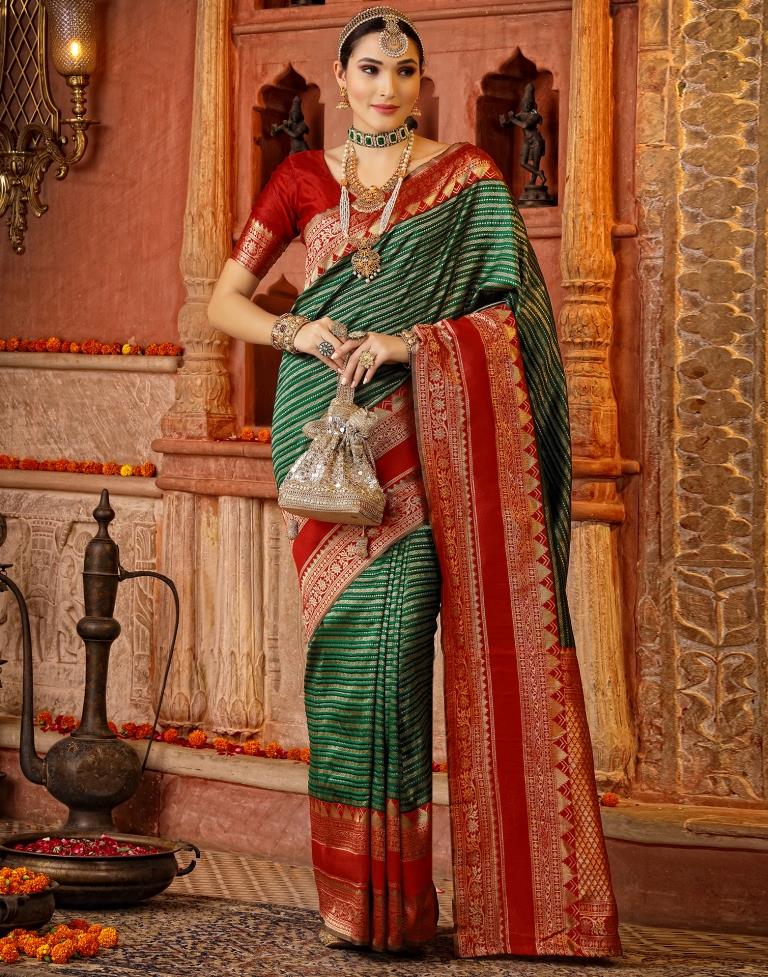 Green Silk Saree | Sudathi