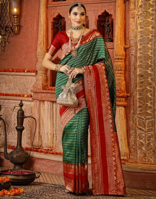 Green Silk Saree | Sudathi