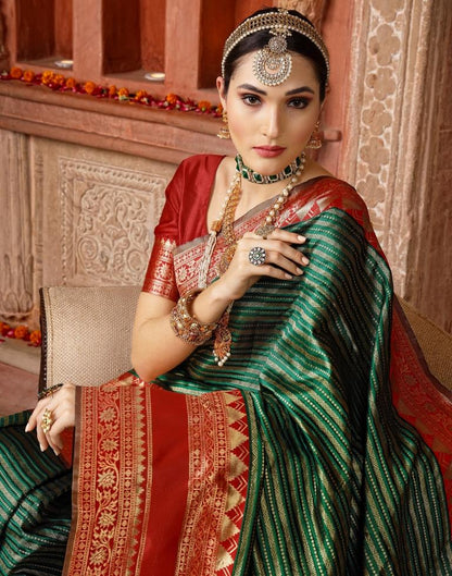 Green Silk Saree | Sudathi