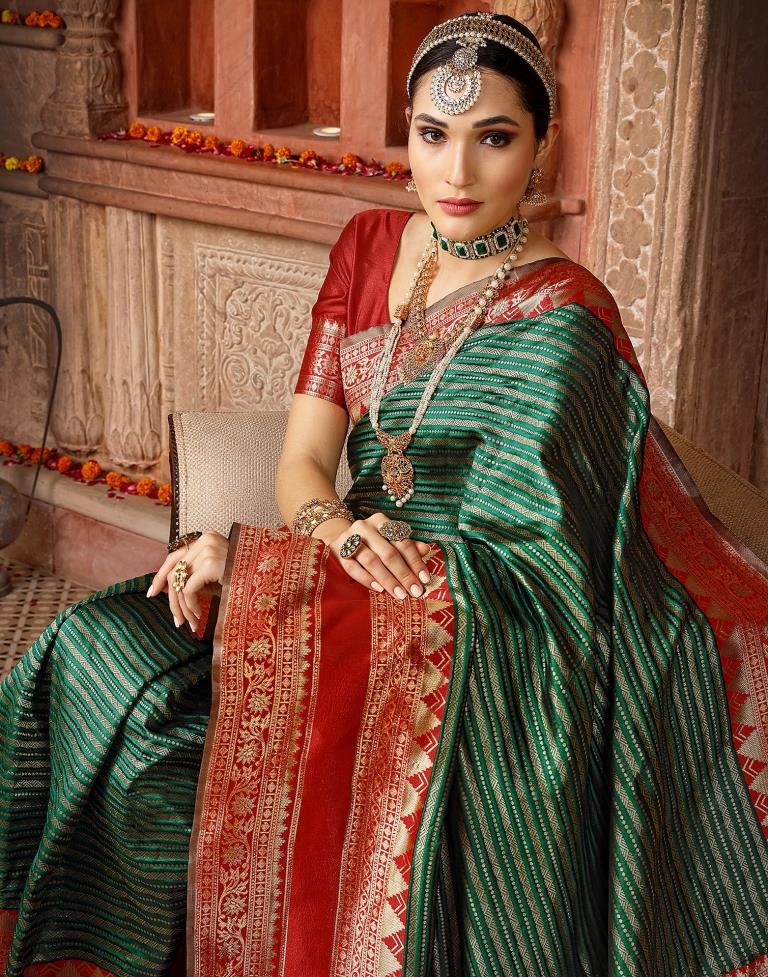 Green Silk Saree | Sudathi