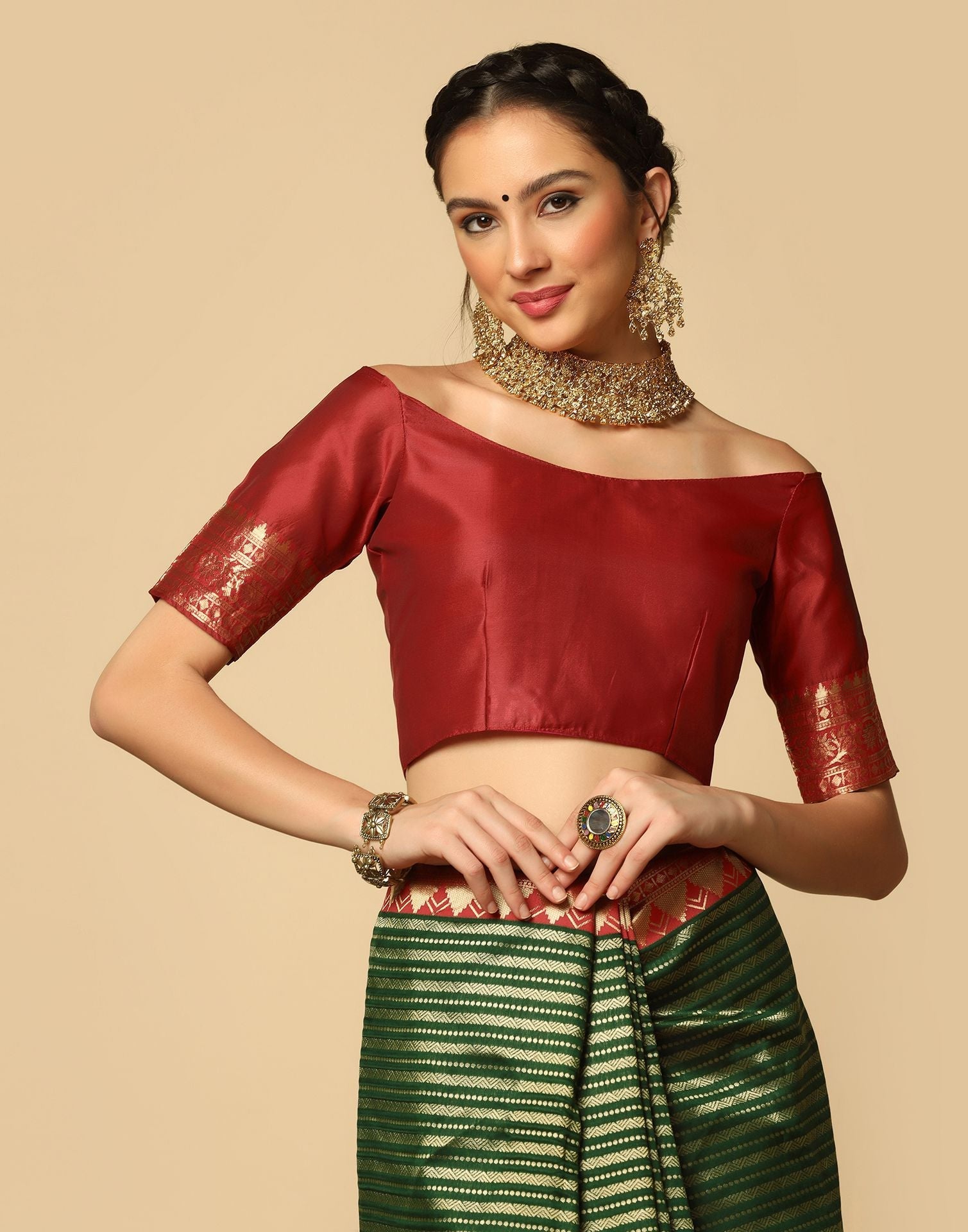 Green Silk Saree | Sudathi