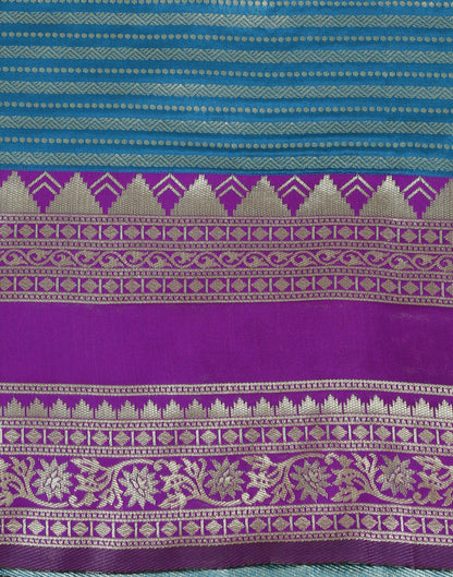 Still Blue Silk Saree | Sudathi