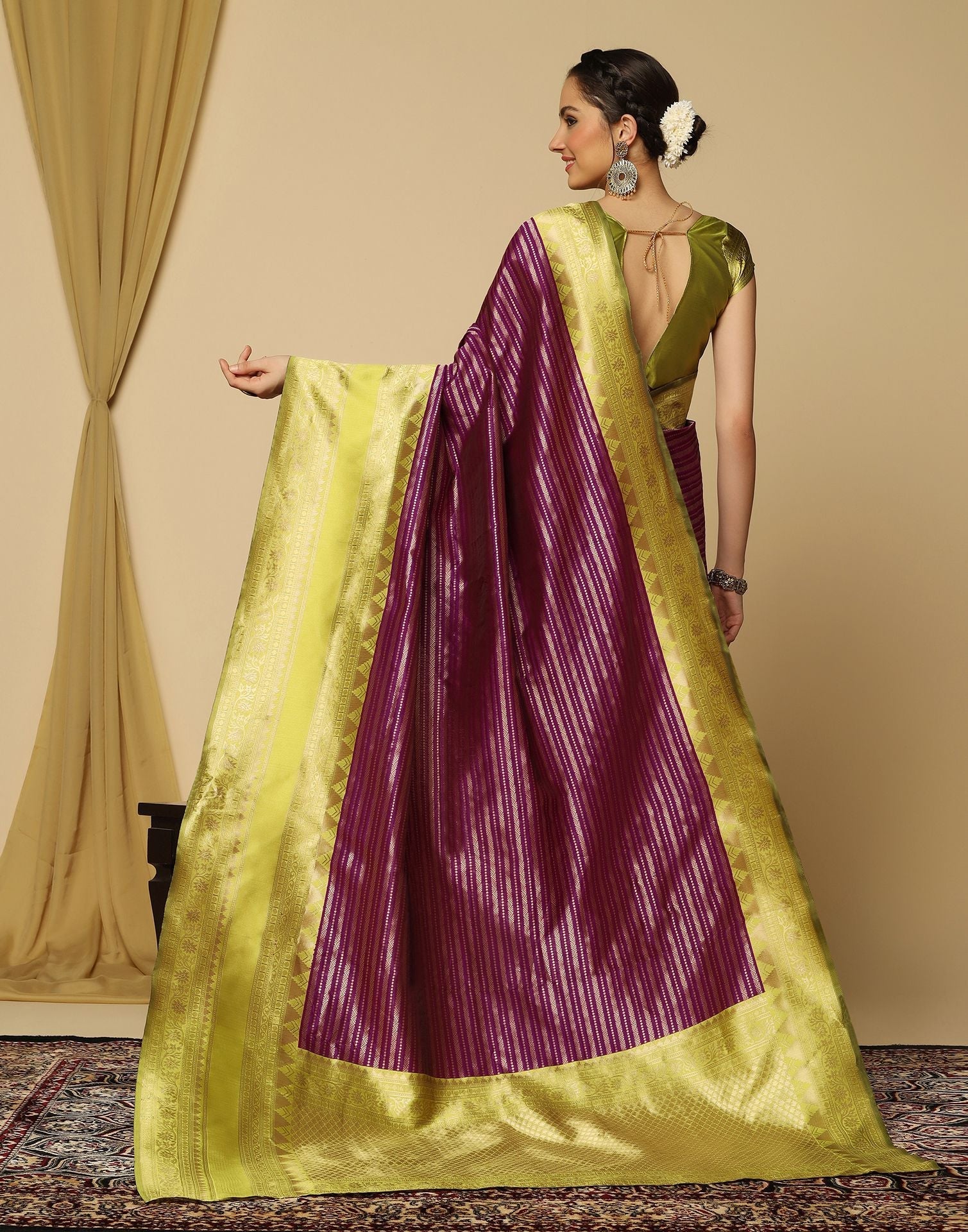 Wine Silk Saree | Sudathi