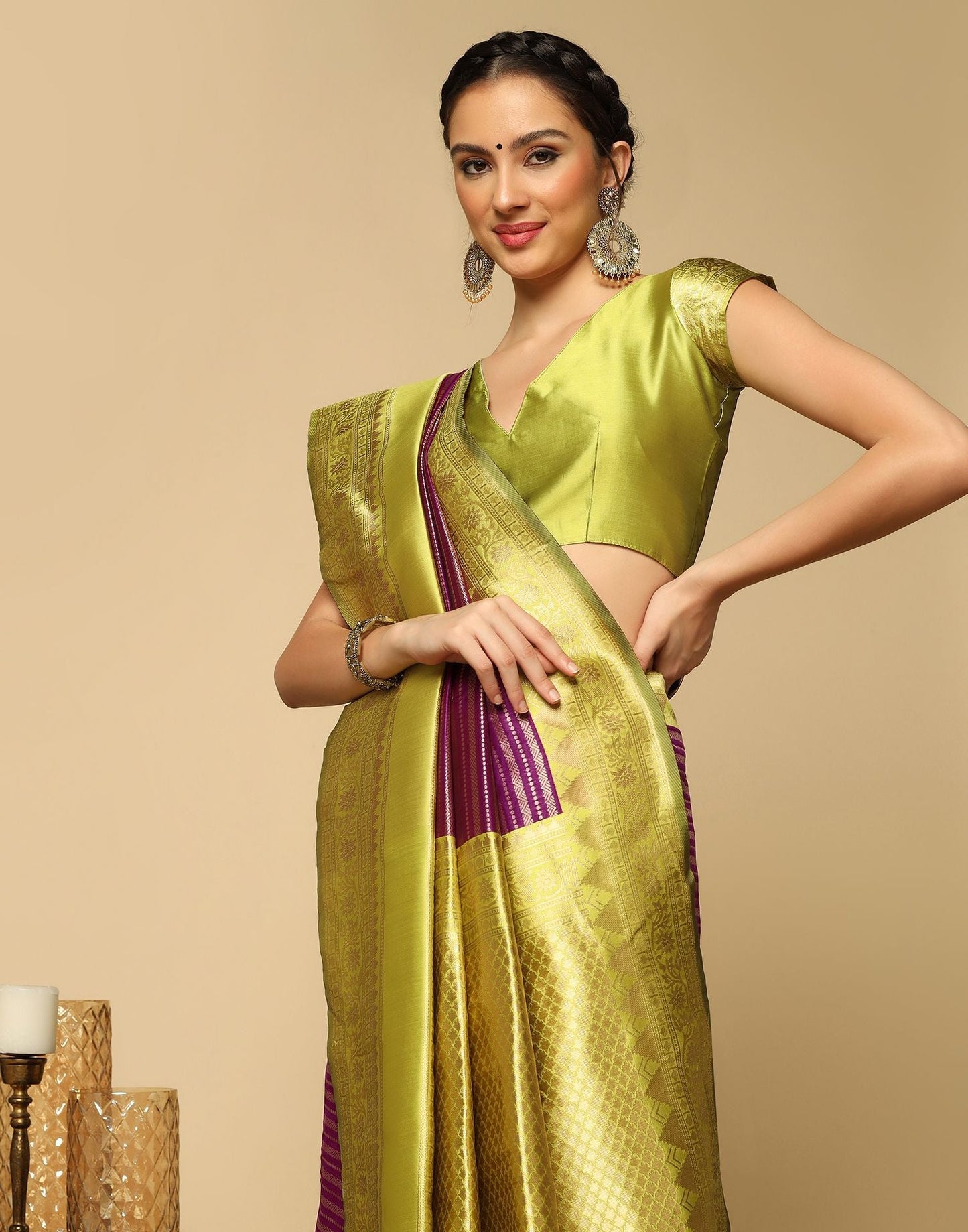 Wine Silk Saree | Sudathi