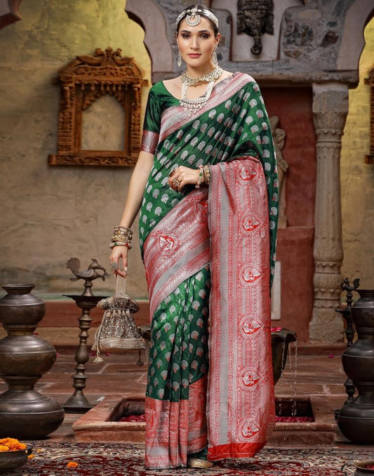 Green Silk Saree | Sudathi