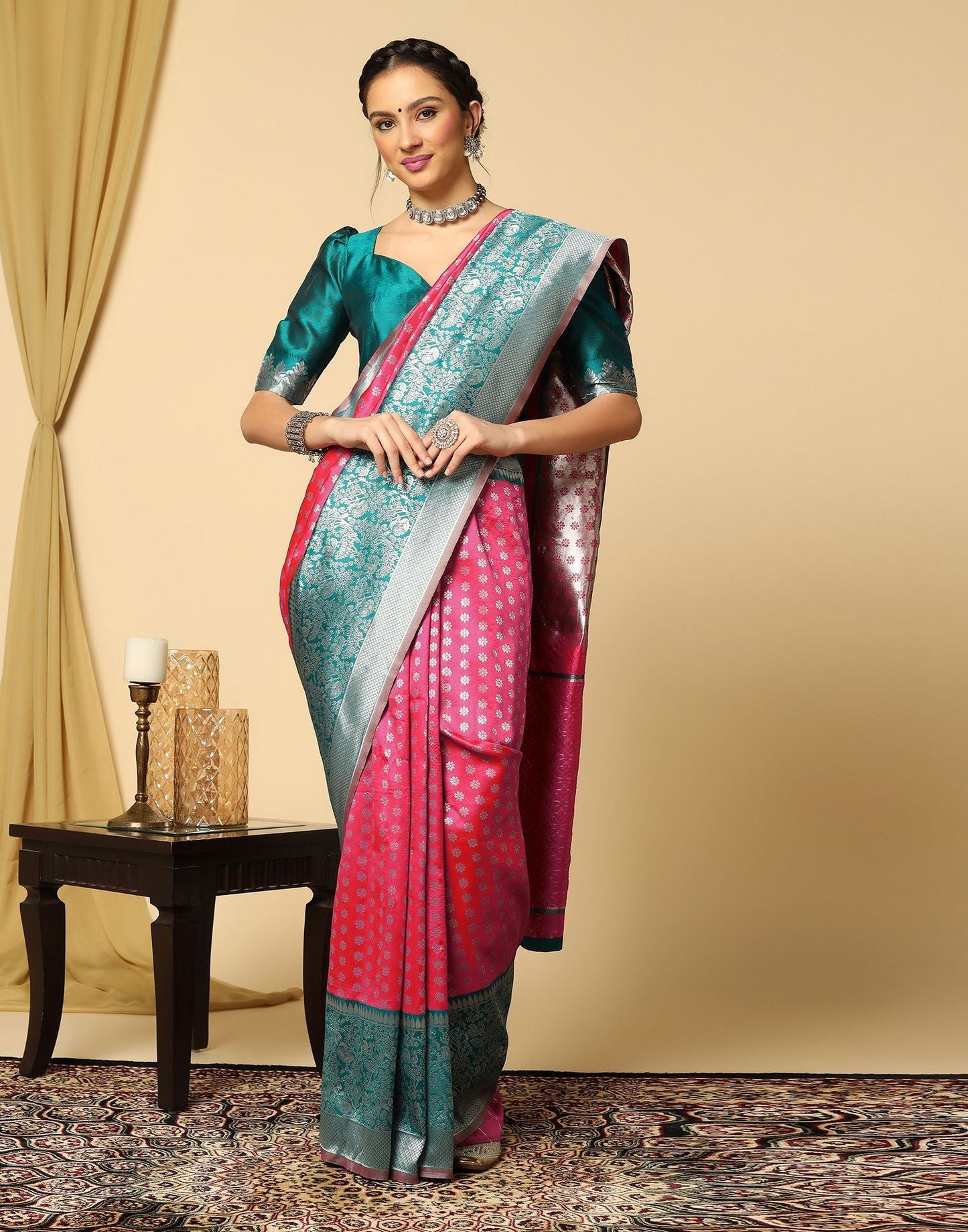 Pink Silk Saree | Sudathi