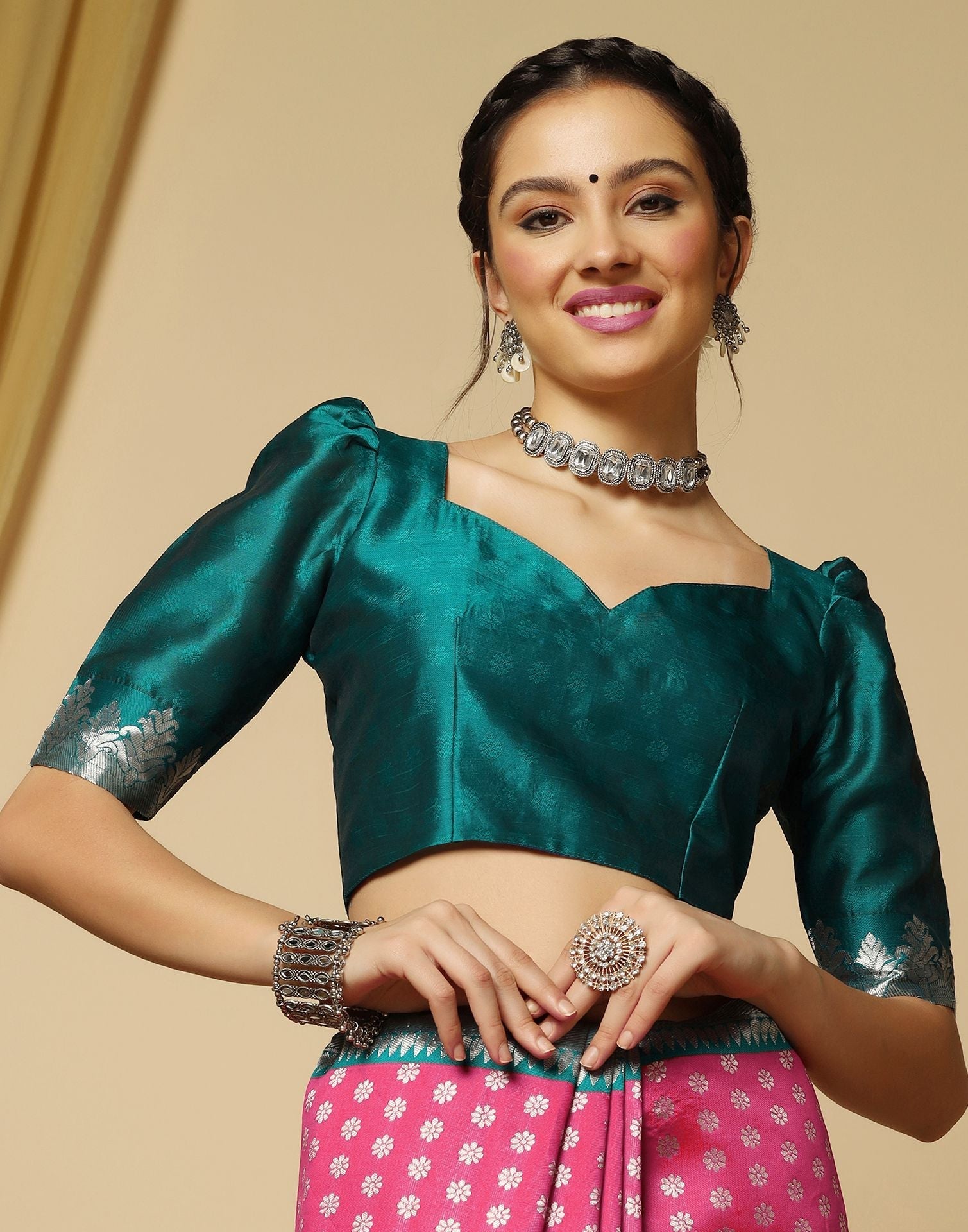 Pink Silk Saree | Sudathi