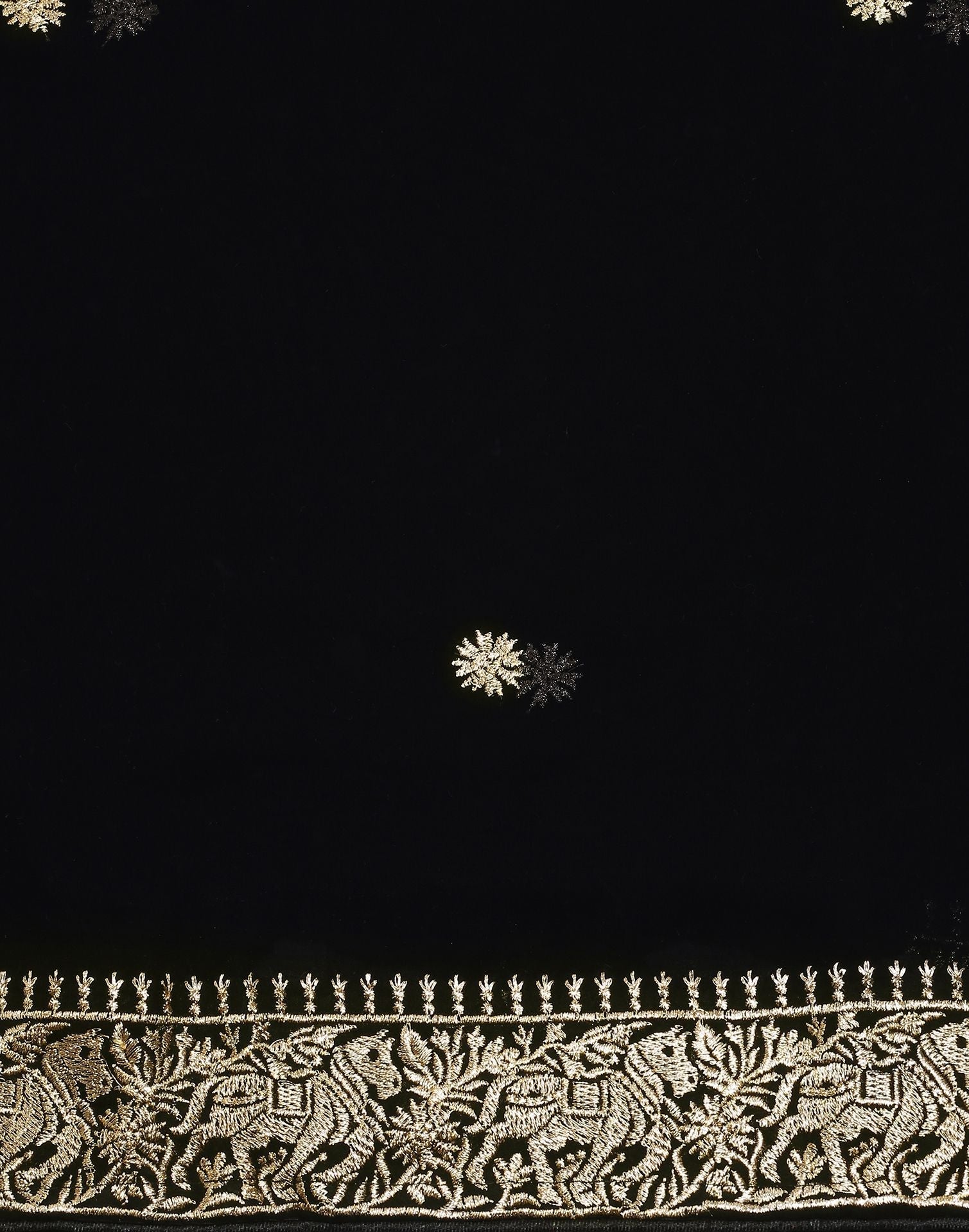 Black Embroidery Saree | Leemboodi