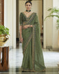 Light Green Silk Embroidery Saree | Leemboodi