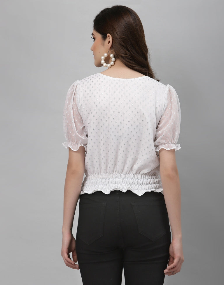 White Woven Top | Sudathi