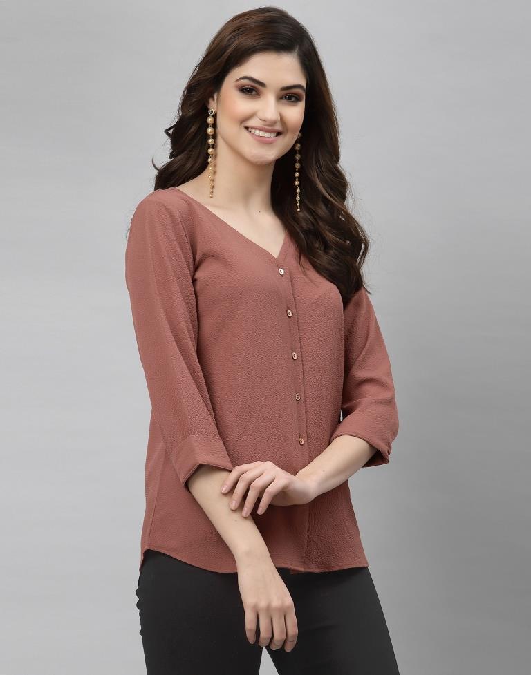 Rust Solid Shirt | Sudathi
